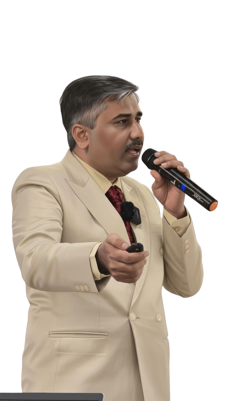 Kanaksinh Jadeja, Coach Automatic के Founder, stage पर बोलते हुए
